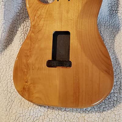 Bottom price on a Beautiful USA Bound Alder body.Quilt maple top. In "Deluxe blue dragon" .Made for a Strat neck #DD-412 image 5