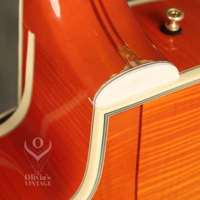 1988 Guild Artist Award in RARE Orange Sunburst w/ flame maple back + sides image 16