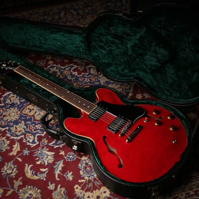 Tokai Japanese UES-158 Quilted Maple Semi Hollow Cherry Red image 3