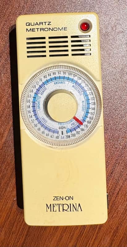 Vintage Zen-On Metrina Quartz Metronome – Made in Japan – 1970s Electronic Tempo Trainer image 1