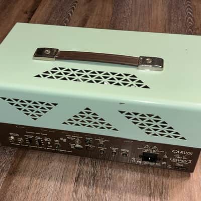Carvin Legacy 3 Model VL300 Steve Vai Signature 3-Channel 100-Watt Guitar TUBE Amp Head 2012 - 2017 RARE VAI GREEN/TEAL/SEA FOAM Green Top image 3