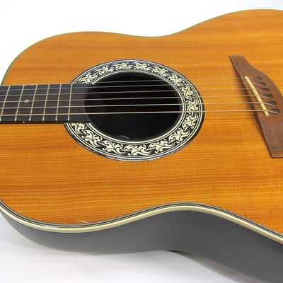 Vintage 1975 Ovation Balladeer 1111-4 Deep Bowl Acoustic Guitar w Orig Case Plays & Sounds Great! image 3
