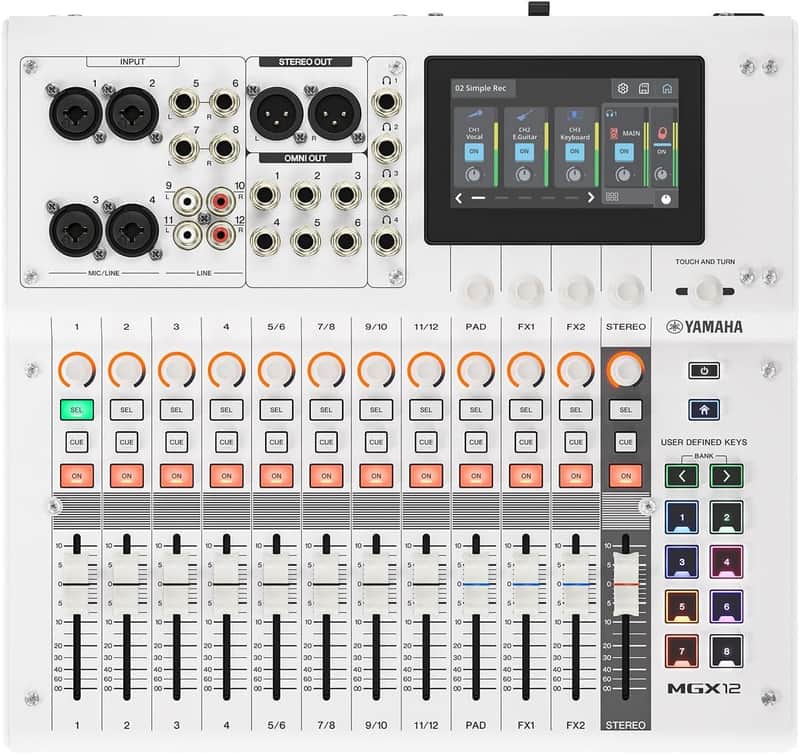 Yamaha MGX12V Digital Mixer - White image 1