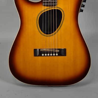 1980s Kramer Ferrington Sunburst Finish Left-Handed Acoustic Electric Guitar image 2