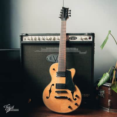 Grote Guitars 7-String Semi-Hollow HH Single-Cut Blonde Flame Maple 2014 image 3