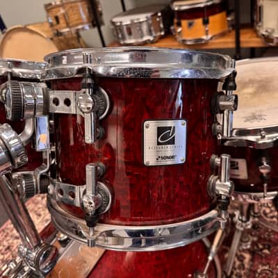 10"-12"-14"-20"-14" Designer Series Maple Light Drum Set - Cherry Birdseye Maple image 2