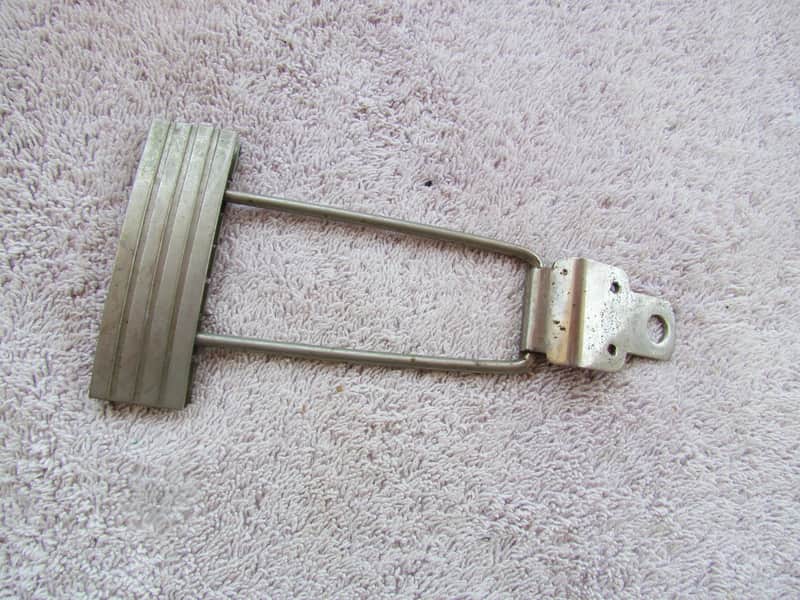 Vintage Heavy Duty Nickel Plated Trapeze Tailpiece Fits Gibson Gretsch & Many Others Cool Vintage Trapeze Tailpiece image 1