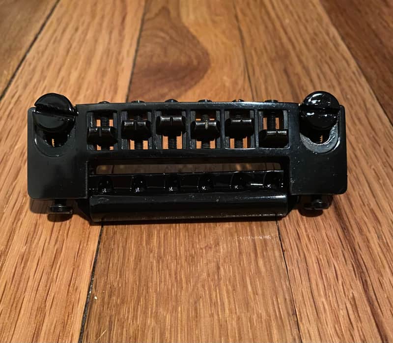 Schaller 455 Vintage Compensated Wraparound Tailpiece Bridge PLEASE READ image 1