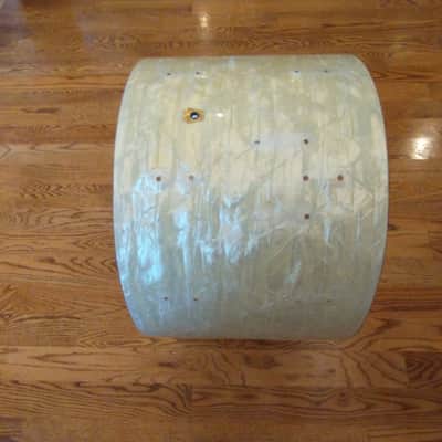 Ludwig Vintage 1967 super classic 22" bass drum shell White Marine Pearl excellent image 5