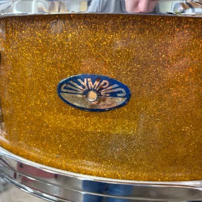 Olympic 5x14" Gold Sparkle Snare Drum image 4
