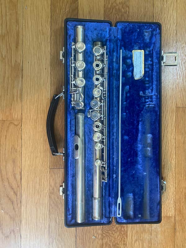 Emerson EF60F Flute – Sterling Silver Headjoint – Includes Case – Good Condition image 1