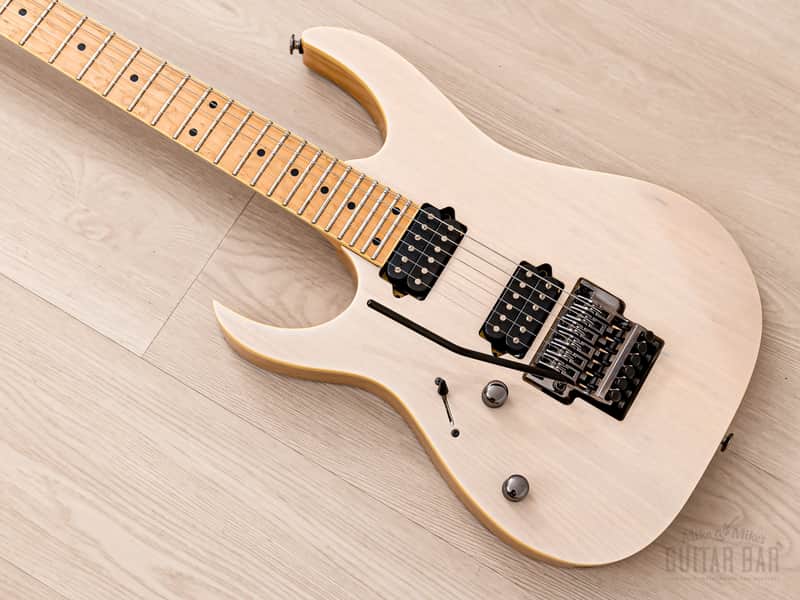 2017 Ibanez Prestige RG652AHML Left-Handed Antique White Blonde, Near-Mint w/ Case image 1