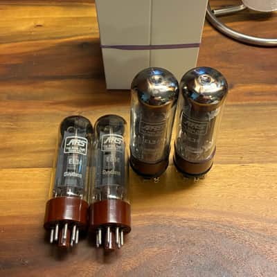 Tightly Matched Pair of Svetlana SED Winged C Pair EL34 tubes image 8