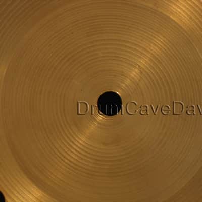 14" ZILDJIAN QUICK BEAT HI HAT CYMBALS, VINTAGE late 1970s HOLLOW LOGO, 1128 & 1202 grams image 11
