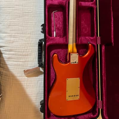 Fender Fender Custom Shop 55 Dual-Mag Stratocaster Journeyman Relic Maple Fingerboard Limited-Edition Electric Guitar Super Faded Aged Candy Apple Red 2019 - Super faded aged candy apple red image 11