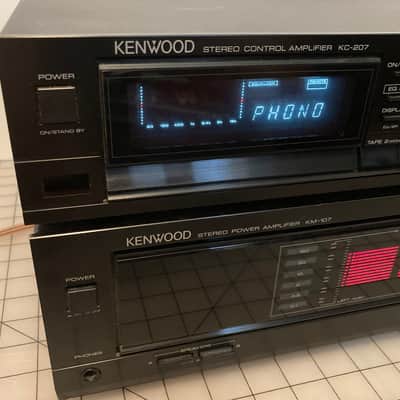 Vintage Kenwood KM-107 Amplifier KC-207 Pre-Amplifier Good Condition image 3