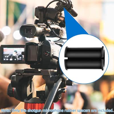 6 Pcs Microphone Shock Mount Rubber Spacer Tube Microphone Sleeve Washer Compatible With Sony Camcorder Rode Ntg, Sennheiser Mkh Shotgun Mic Fx3,Fs7,Fx6,Fx8,Fx9,Nx80,Fs5 image 3
