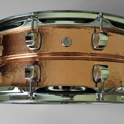Yamaha SD655ARH Roy Haynes Signature 14x5.5" Hammered Copper Snare Drum image 10