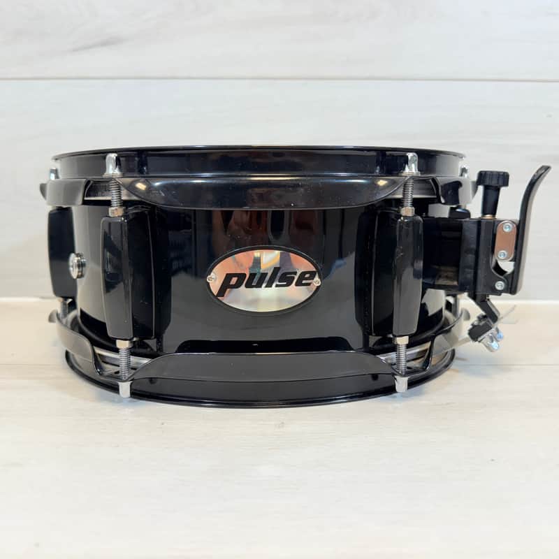 Pulse 10" x 5" Black Poplar Snare Drum w/ Evans Heads & Black Hardware image 1