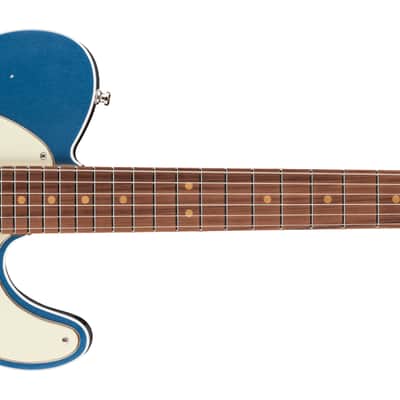 Fender American Ultra Luxe Vintage '60s Custom Telecaster Rosewood FB Lake Placid Blue with Case image 1
