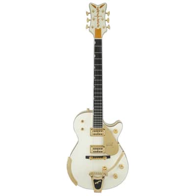 Gretsch G6134T-58 Vintage Select '58 Penguin 6-String Right-Handed Electric Guitar with Bigsby Bridge Tailpiece and Mahogany Body (Vintage White) image 1