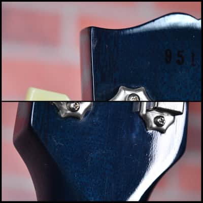 Gibson Custom Shop 1959 Les Paul Reissue Figured Maple Top Transparent White with Blue Back Finish 2005 w/OHSC image 12