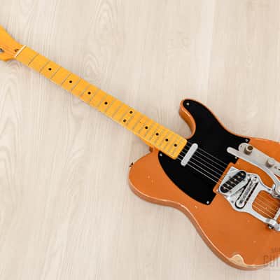 Telecaster Partscaster MJT Relic Copper Lacquer w/ Fender Licensed Neck, Lollar, Bigsby B16 & Case image 12