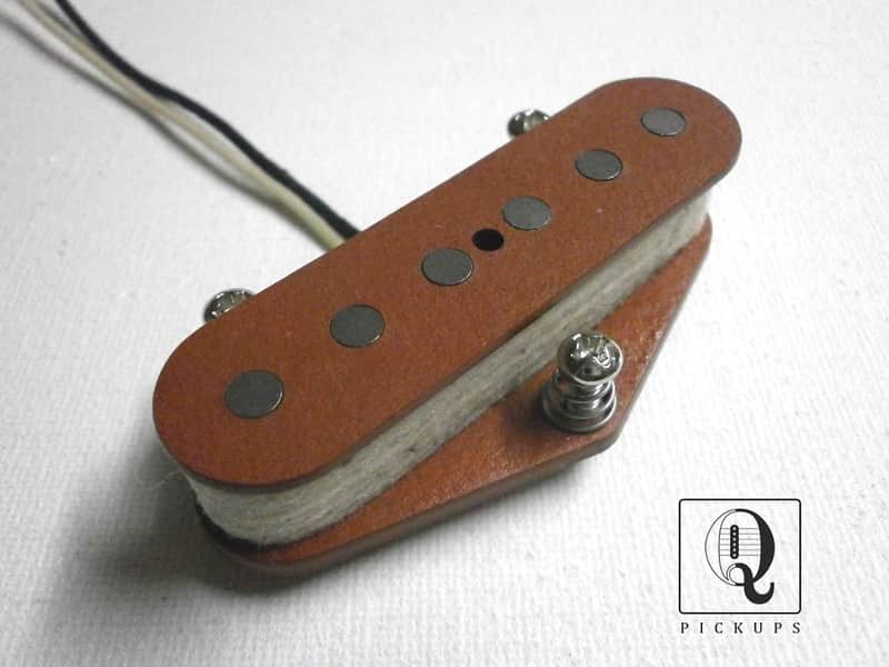 Telecaster Bridge RED Pickup Hand Wound A3 Fits Fender Vintage by Q pickups Tele Esquire image 1
