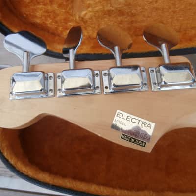 Vintage 1970's Electra 2273 "Longnecker" Jazz Bass w/ Original Case! Original, Japan-Built! image 11