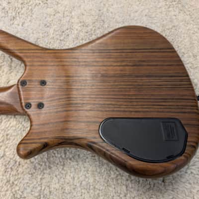 2000 Warwick Thumb BO 4-String Natural Oil w/ EMG 18V & Case image 9