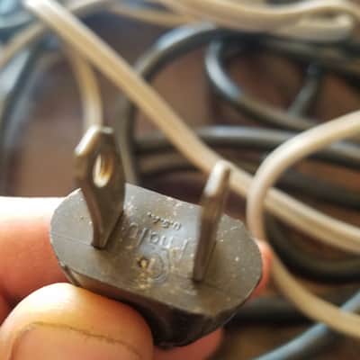 Phalo one (1) 117V Power Cord Electric Cable cut Viking, RCA Vintage non-polarized brown, grey, black 1940s-1960s image 4