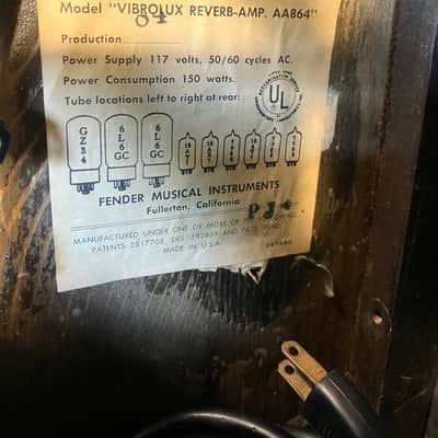 1966 Fender Vibrolux Reverb collector condition original image 4