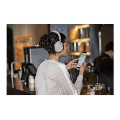 Sony WH-1000XM5 Wireless Noise Canceling Over-Ear Headphones (Silver) image 6