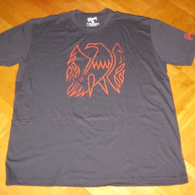 new A+ (with hang tag) genuine Gibson Firebird T-Shirt XXL (XX-Large), Black with Red Graphic, 60% Cotton / 40% Polyester - short sleeve GIBS-GA-FBBMXXL (GA-FBBMXXL) UPC # 711106533926 image 6