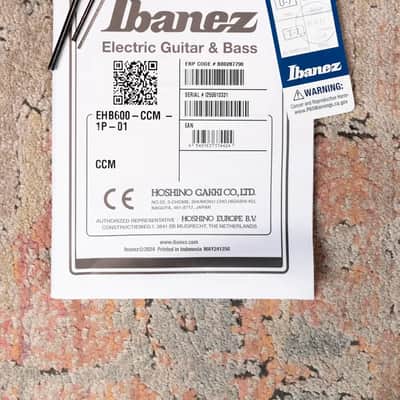 Ibanez EHB600CCM EHB Ergonomic Headless Bass - Charred Champagne Burst Matte image 14