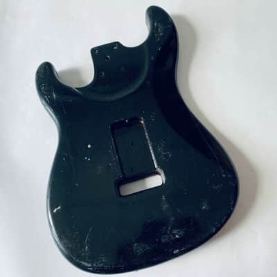 Black Basswood Guitar Strat Style Body image 4