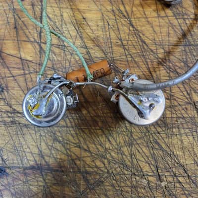 RARE Vintage 1964 1965 Kay Silvertone Airline Vanguard Leader Wiring Harness Pentometers Pots Input Jack Capacitor Parts Luthier image 2