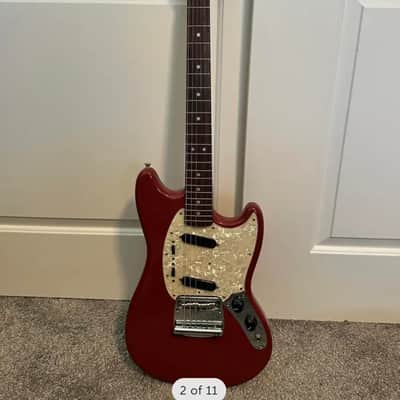 Used Fender 1994 Fender Mustang MG-65 Japanese 65' Reissue Dakota Red image 2