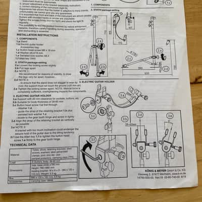 K&M 14760 Performer Stand for Electric Guitars image 10
