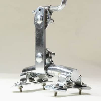 Ludwig Rail Consolette Tom Holder, Script Logo, Wrench & Vintage-Style Tuning Key  / Early 1960s  - NO SLIPPING / INSPECTED & TETSED image 7
