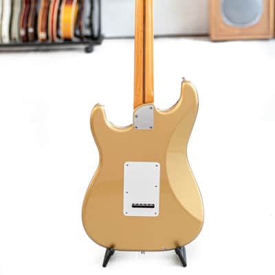 2020 Fender Lincoln Brewster Stratocaster in Aztec Gold. Boost. Dimarzio image 4