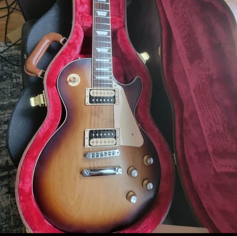 Gibson Les Paul traditional pro V 2022 - Satin Iced Tea image 1