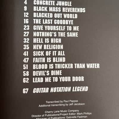 Black Label Society - Shot To Hell - Guitar Tab / Tablature Book Zakk Wylde image 3