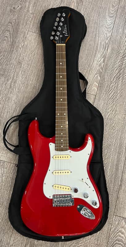 Buzz Feiten  Custom Electric Guitar  - Red Exelent Condition image 1