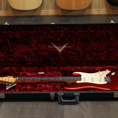 Minty! 2018 Fender Custom Shop Limited Edition Big Head Stratocaster Electric Guitar Aged Candy Apple Red + COA OHSC image 23