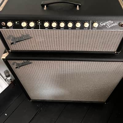 Fender Super-Sonic 22 Head & Matching Super-Sonic 4x12 Cab - Half Stack image 2