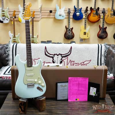 Fender Custom Shop Vintage Custom '59 1959 Hardtail Stratocaster Time Capsule Package Faded Aged Sonic Blue 7.35 LBS image 6