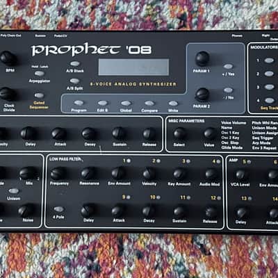 Dave Smith Instruments Prophet 08 PE Desktop 8-Voice Desktop Synthesizer 2012 - 2016 - Black with Wood Sides