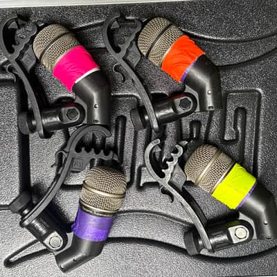 Electro-Voice EV PL35 Supercardioid Dynamic set of 4 Microphone with Drum Rim Clamp 2009 - Present - Satin Black image 2