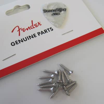 Fender 52 Telecaster Pickguard Screws Slot Head Nickel 0018368049